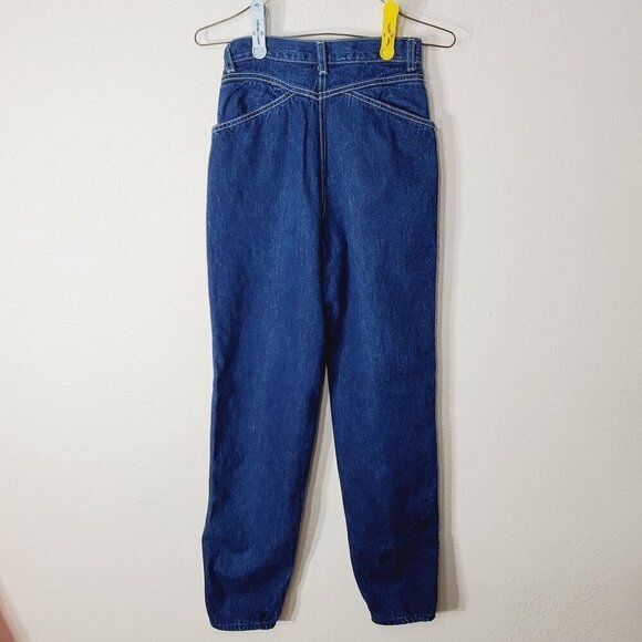 Vtg 1980's P.S. Gitano High-Waisted Denim Mom Jeans Size 6/7 Regular High Rise - Picture 2 of 9